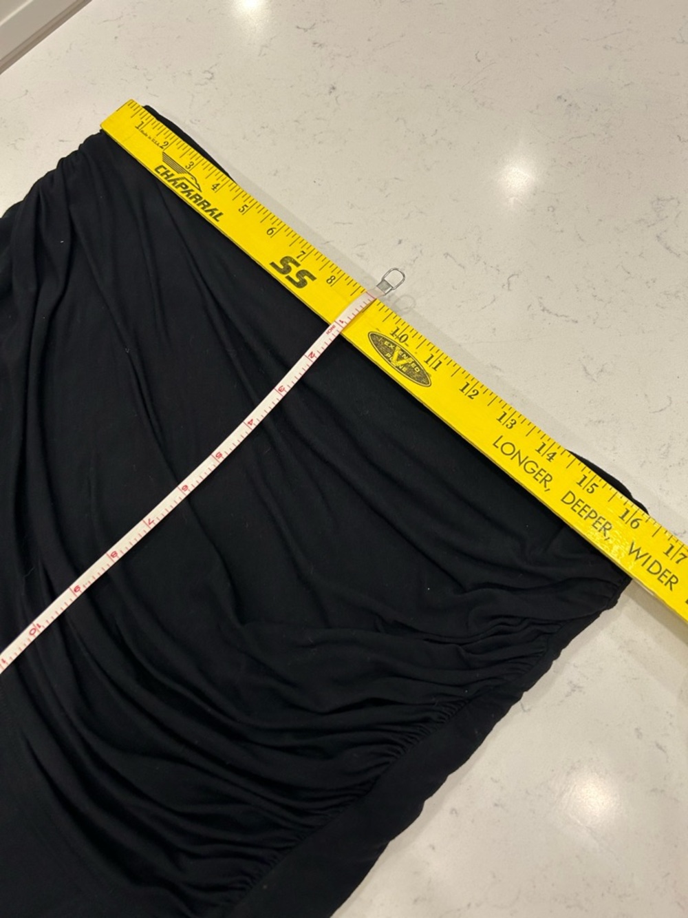 CAbi Black Draped Wrap-Front Maxi Skirt - Picture 7 of 8